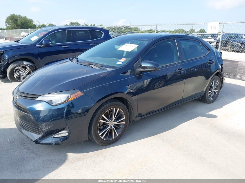 2019 Toyota Corolla VIN 5YFBURHE4KP939047 IAAI salvage auction — LEFT REAR, Original (Texas), sold $3,250 on 2026-07-23 (photo 2)