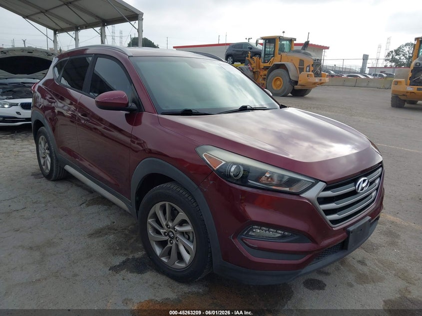2017 Hyundai Tucson VIN KM8J33A41HU396115 IAAI salvage auction — REAR END, Salvage Title, sold $3,150 on 2026-07-17 (photo 1)