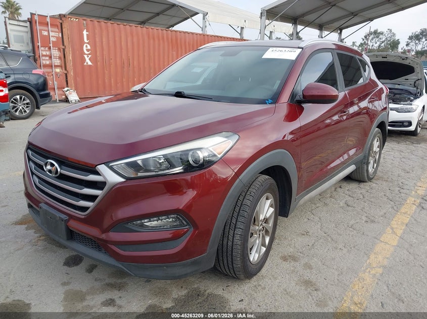 2017 Hyundai Tucson VIN KM8J33A41HU396115 IAAI salvage auction — REAR END, Salvage Title, sold $3,150 on 2026-07-17 (photo 2)