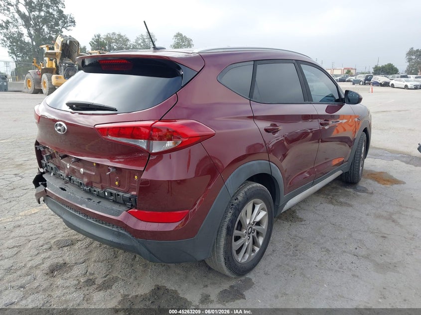 2017 Hyundai Tucson VIN KM8J33A41HU396115 IAAI salvage auction — REAR END, Salvage Title, sold $3,150 on 2026-07-17 (photo 4)