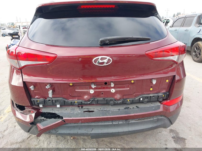 2017 Hyundai Tucson VIN KM8J33A41HU396115 IAAI salvage auction — REAR END, Salvage Title, sold $3,150 on 2026-07-17 (photo 6)