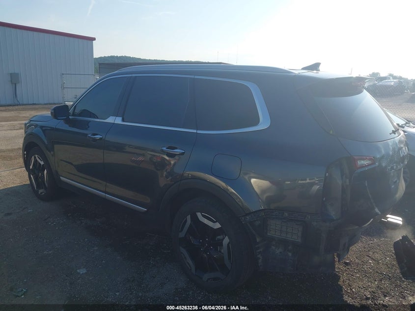 2024 Kia Telluride VIN 5XYP6DGC6RG562173 IAAI salvage auction — REAR END, Salvage Title, sold $6,500 on 2026-07-29 (photo 3)