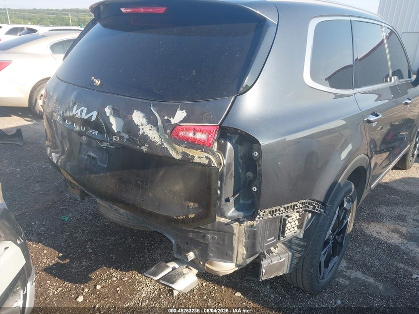 2024 Kia Telluride VIN 5XYP6DGC6RG562173 IAAI salvage auction — REAR END, Salvage Title, sold $6,500 on 2026-07-29 (photo 6)