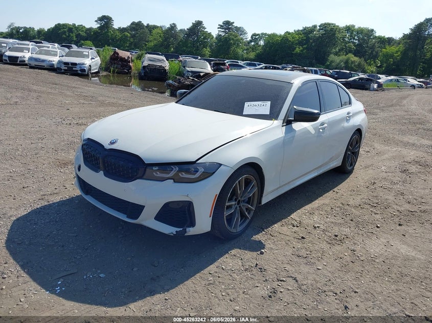 2020 BMW 3er VIN WBA5U9C05LFH08482 IAAI salvage auction — ENGINE DAMAGE, Salvage Title, sold $7,100 on 2026-07-28 (photo 2)