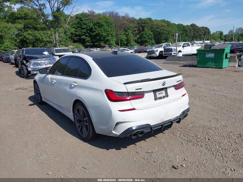 2020 BMW 3er VIN WBA5U9C05LFH08482 IAAI salvage auction — ENGINE DAMAGE, Salvage Title, sold $7,100 on 2026-07-28 (photo 3)