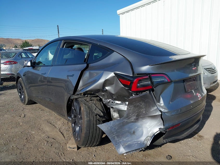 2024 Tesla Model y VIN 7SAYGDEF8RF195060 IAAI salvage auction — LEFT REAR, Salvage Title, sold $11,000 on 2026-07-30 (photo 6)