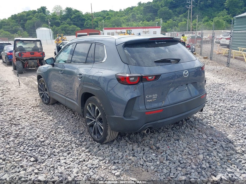 2025 Mazda Cx-50 VIN 7MMVABEM1SN393412 IAAI salvage auction — RIGHT FRONT, Salvage Title, sold $11,825 on 2026-07-07 (photo 3)