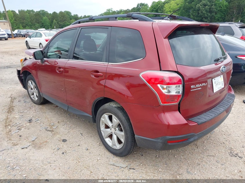 2015 Subaru Forester VIN JF2SJAHC6FH511136 IAAI salvage auction — FRONT END, Salvage (North Carolina), sold $25 on 2026-07-27 (photo 3)