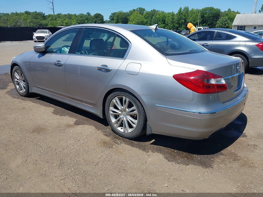 2013 Hyundai Genesis VIN KMHGC4DD0DU213406 IAAI salvage auction — FRONT END, Salvage Title, sold $925 on 2026-07-10 (photo 3)