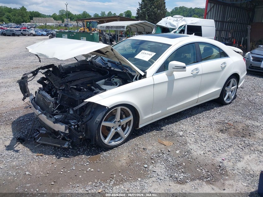 2014 Mercedes-benz VIN WDDLJ7DB6EA120908 IAAI salvage auction — FRONT & REAR, Salvage (North Carolina), sold $1,650 on 2026-08-06 (photo 2)