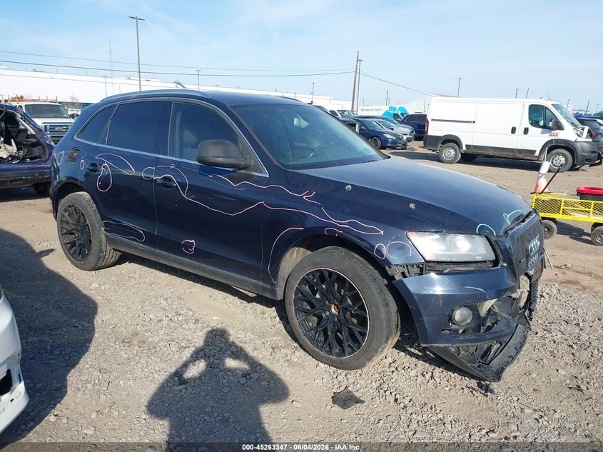 2014 Audi Q5 VIN WA1CFAFP1EA036846 IAAI salvage auction — FRONT & REAR, Salvage Title, sold $575 on 2026-07-15 (photo 1)