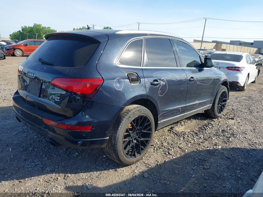 2014 Audi Q5 VIN WA1CFAFP1EA036846 IAAI salvage auction — FRONT & REAR, Salvage Title, sold $575 on 2026-07-15 (photo 4)