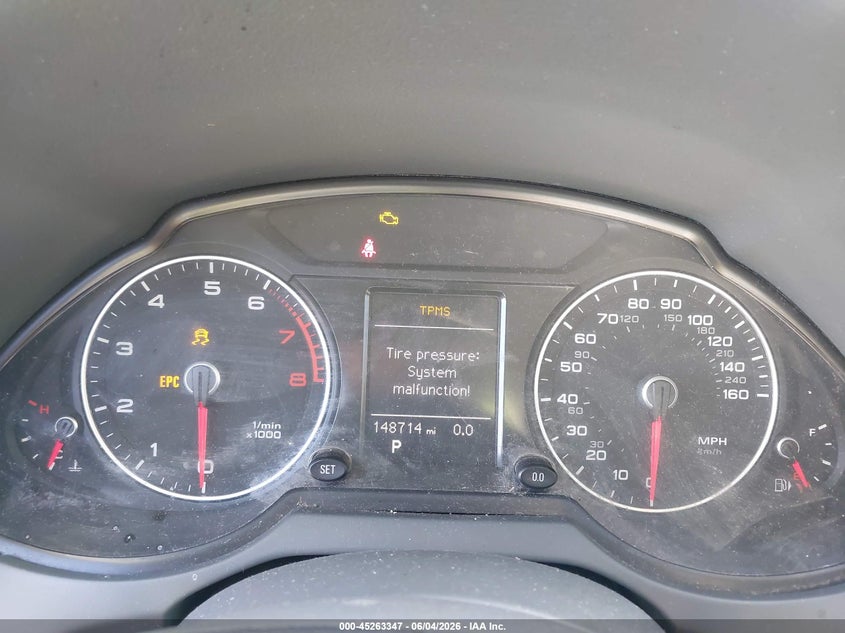 2014 Audi Q5 VIN WA1CFAFP1EA036846 IAAI salvage auction — FRONT & REAR, Salvage Title, sold $575 on 2026-07-15 (photo 7)