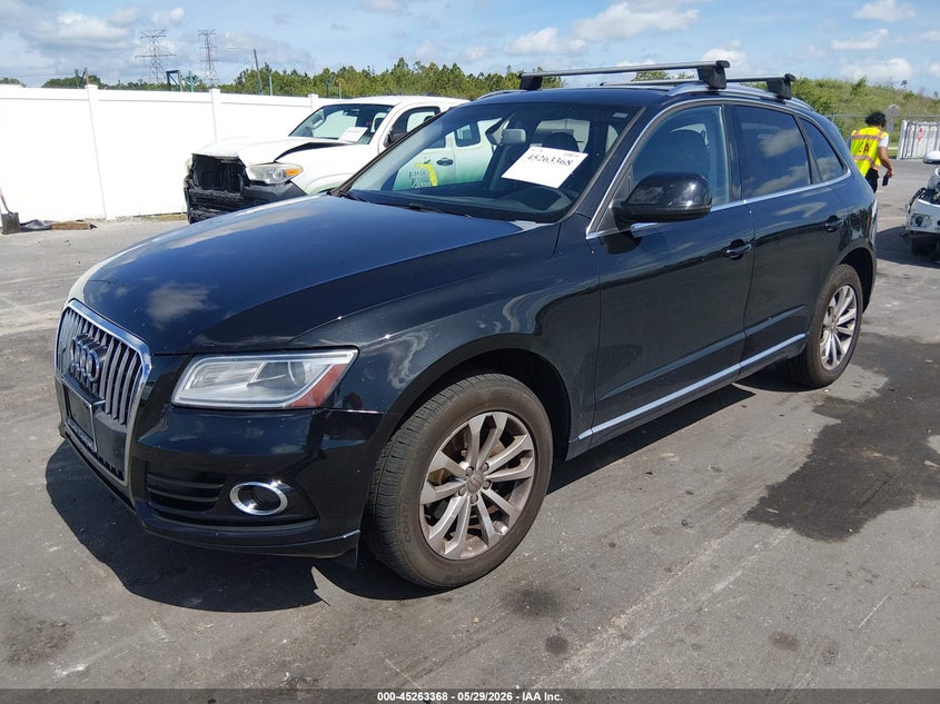 2014 Audi Q5 VIN WA1CFAFP2EA067152 IAAI salvage auction — NORMAL WEAR, Clear (Florida), sold $1,600 on 2026-07-13 (photo 2)