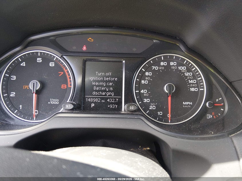 2014 Audi Q5 VIN WA1CFAFP2EA067152 IAAI salvage auction — NORMAL WEAR, Clear (Florida), sold $1,600 on 2026-07-13 (photo 7)