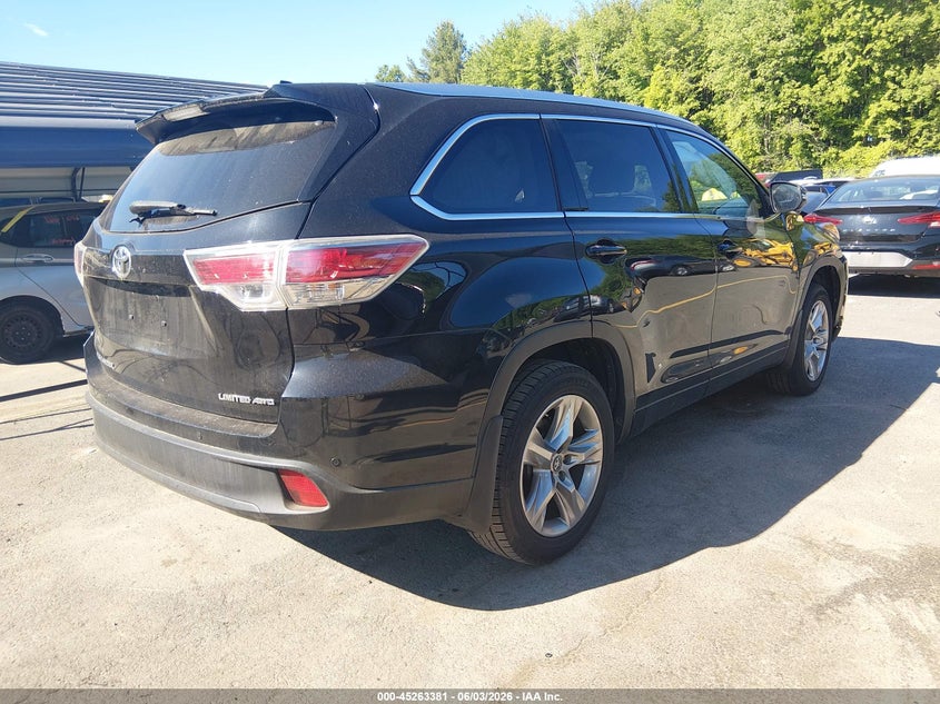 2016 Toyota Highlander VIN 5TDDKRFH6GS351242 IAAI salvage auction — FRONT END, Salvage Title, sold $8,100 on 2026-07-23 (photo 4)