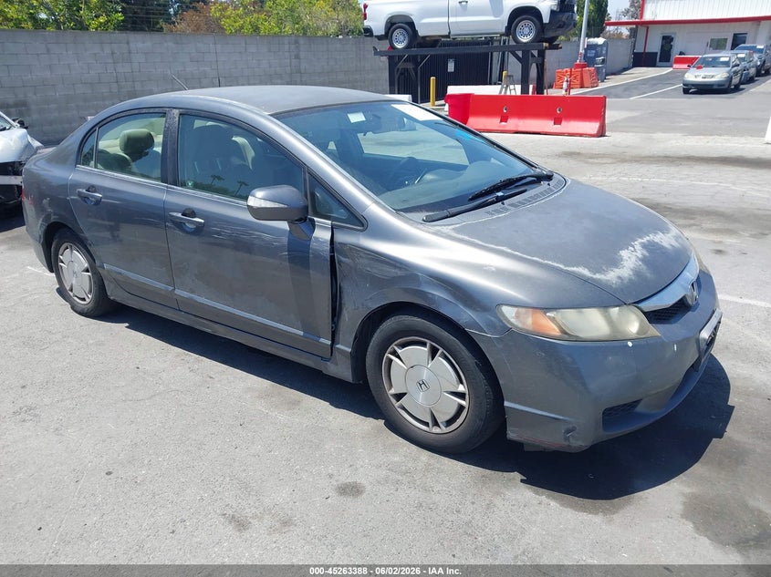 2010 Honda Civic hybrid VIN JHMFA3F26AS007427 IAAI salvage auction — RIGHT SIDE, Salvage (California), sold $650 on 2026-07-30 (photo 1)