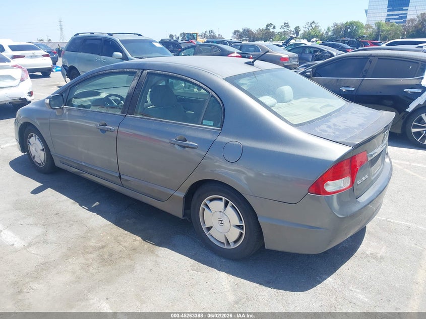 2010 Honda Civic hybrid VIN JHMFA3F26AS007427 IAAI salvage auction — RIGHT SIDE, Salvage (California), sold $650 on 2026-07-30 (photo 3)
