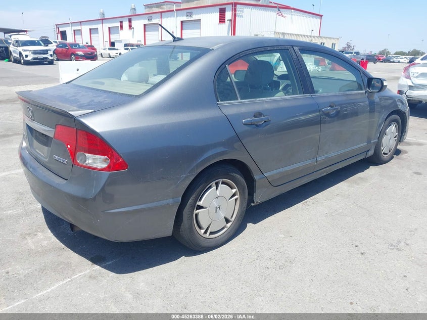 2010 Honda Civic hybrid VIN JHMFA3F26AS007427 IAAI salvage auction — RIGHT SIDE, Salvage (California), sold $650 on 2026-07-30 (photo 4)