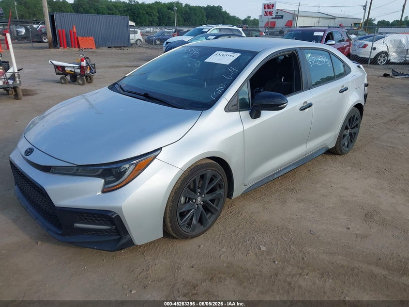 2021 Toyota Corolla VIN 5YFS4MCE9MP065937 IAAI salvage auction — REAR END, Salvage Title, sold $6,700 on 2026-07-14 (photo 2)