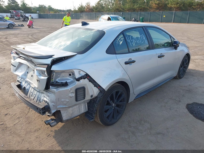 2021 Toyota Corolla VIN 5YFS4MCE9MP065937 IAAI salvage auction — REAR END, Salvage Title, sold $6,700 on 2026-07-14 (photo 4)