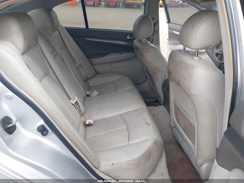 2011 Infiniti G37 VIN JN1CV6AP8BM502637 IAAI salvage auction — FRONT & REAR, Rebuildable (Florida), sold $550 on 2026-07-07 (photo 8)