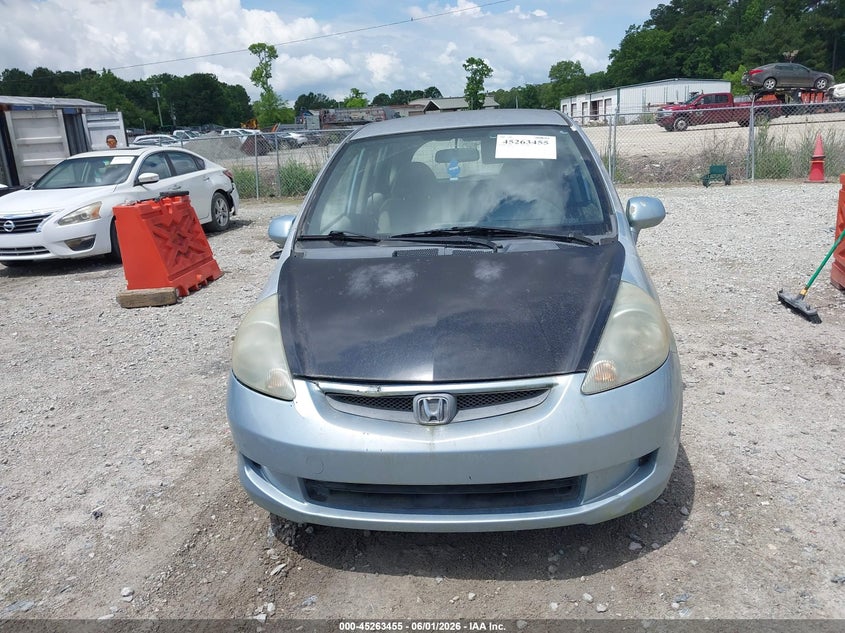 2007 Honda Fit VIN JHMGD38497S020384 IAAI salvage auction — NORMAL WEAR, Clear-Dealer Only (North Carolina), sold $300 on 2026-07-14 (photo 6)