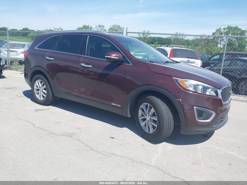 2017 Kia Sorento VIN 5XYPGDA56HG320943 IAAI salvage auction — REAR END, Salvage (Iowa), sold $1,350 on 2026-07-21 (photo 1)