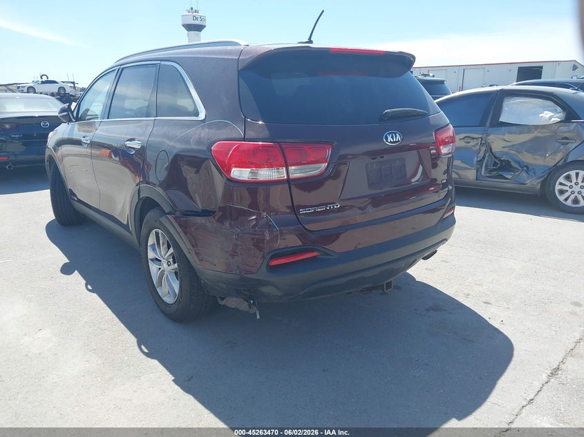 2017 Kia Sorento VIN 5XYPGDA56HG320943 IAAI salvage auction — REAR END, Salvage (Iowa), sold $1,350 on 2026-07-21 (photo 3)