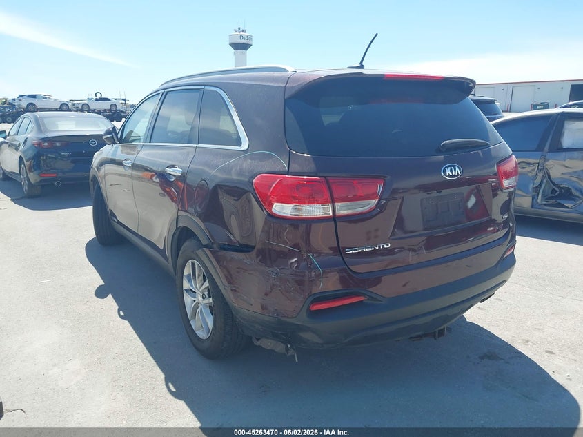 2017 Kia Sorento VIN 5XYPGDA56HG320943 IAAI salvage auction — REAR END, Salvage (Iowa), sold $1,350 on 2026-07-21 (photo 6)