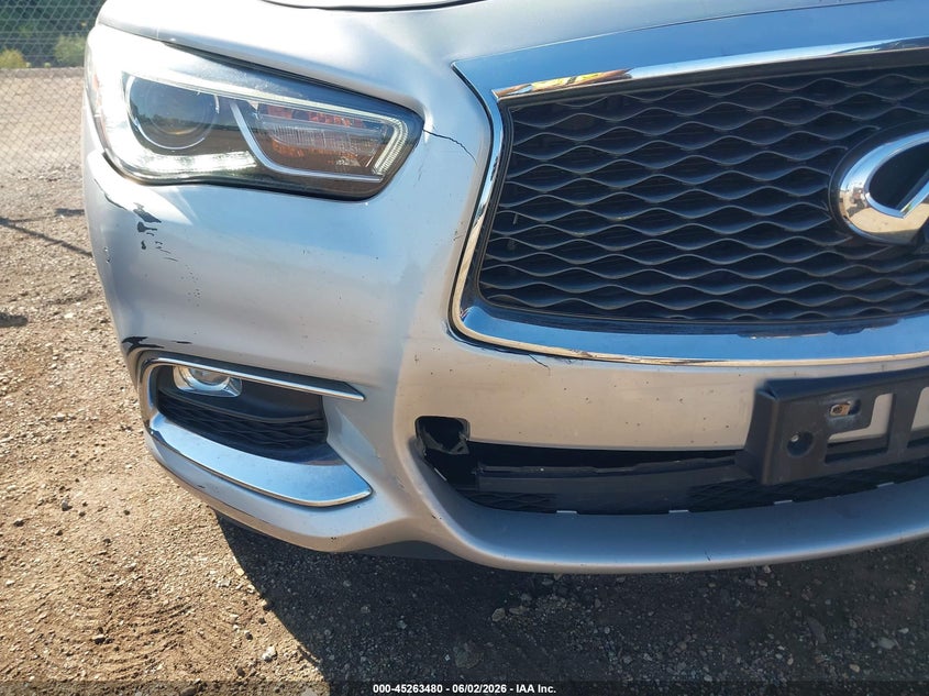 2019 Infiniti Qx60 VIN 5N1DL0MM2KC500843 IAAI salvage auction — FRONT END, Salvage (Illinois), sold $2,250 on 2026-07-22 (photo 6)