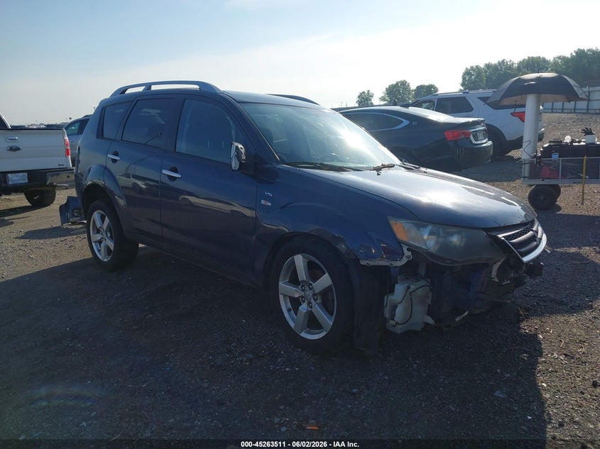 2008 Mitsubishi Outlander VIN JA4MS41X28Z007760 IAAI salvage auction — FRONT END, Salvage (Arkansas), sold $275 on 2026-07-22 (photo 1)