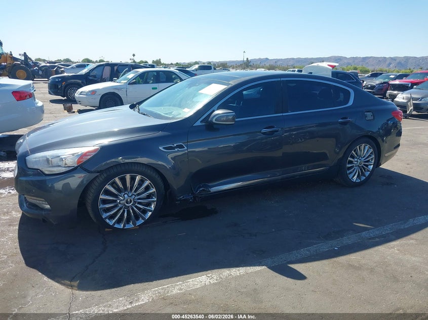 2015 Kia K900 VIN KNALW4D47F6016800 IAAI salvage auction — LEFT SIDE, Salvage Title, sold $1,800 on 2026-07-28 (photo 6)