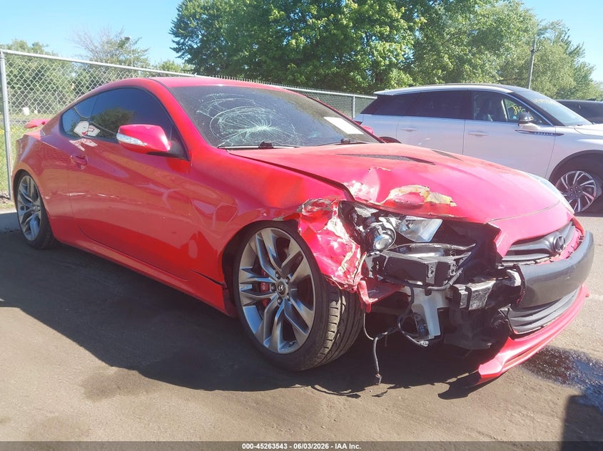 2013 Hyundai Genesis VIN KMHHU6KJ0DU086551 IAAI salvage auction — FRONT END, Salvage (New Jersey), sold $1,700 on 2026-07-06 (photo 1)