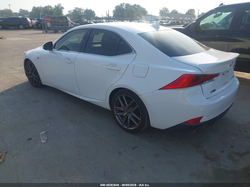 2017 Lexus Is VIN JTHCE1D25H5013713 IAAI salvage auction — UNKNOWN, Salvage (North Carolina), sold $8,300 on 2026-07-15 (photo 3)