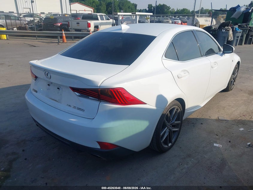 2017 Lexus Is VIN JTHCE1D25H5013713 IAAI salvage auction — UNKNOWN, Salvage (North Carolina), sold $8,300 on 2026-07-15 (photo 4)