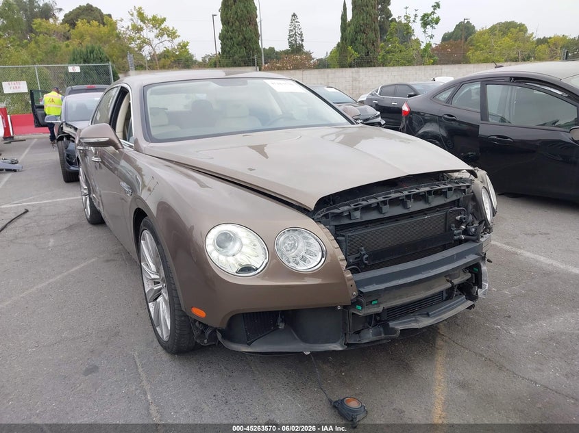2014 Bentley Flying spur VIN SCBEC9ZA2EC090791 IAAI salvage auction — LEFT FRONT, Salvage Title, sold $17,600 on 2026-07-30 (photo 1)
