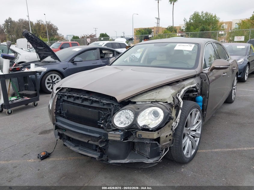 2014 Bentley Flying spur VIN SCBEC9ZA2EC090791 IAAI salvage auction — LEFT FRONT, Salvage Title, sold $17,600 on 2026-07-30 (photo 2)
