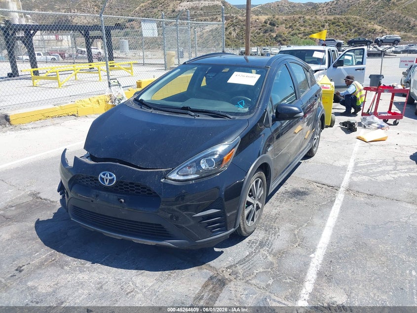 2018 Toyota Prius c VIN JTDKDTB31J1601709 IAAI salvage auction — RIGHT FRONT, Clear (Wisconsin), sold $3,875 on 2026-07-29 (photo 2)