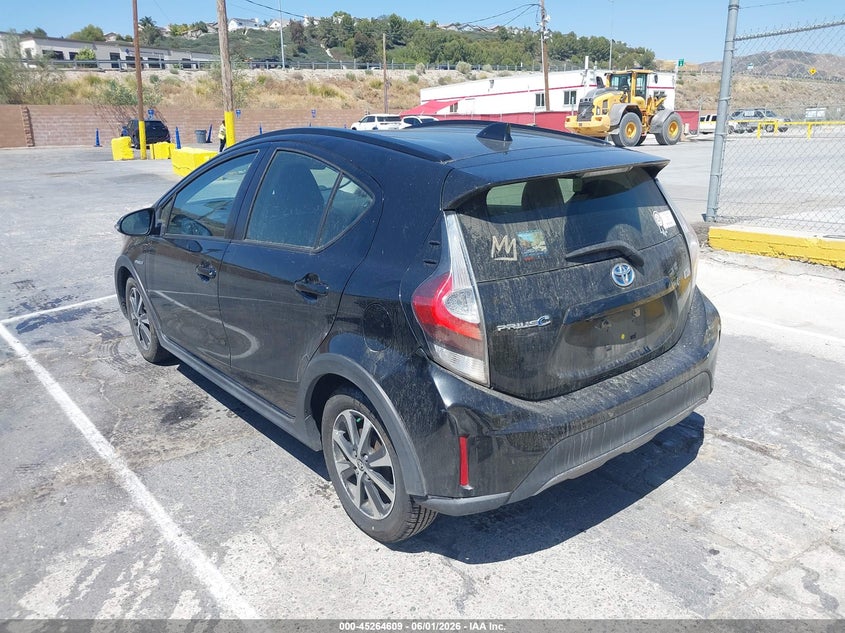 2018 Toyota Prius c VIN JTDKDTB31J1601709 IAAI salvage auction — RIGHT FRONT, Clear (Wisconsin), sold $3,875 on 2026-07-29 (photo 3)