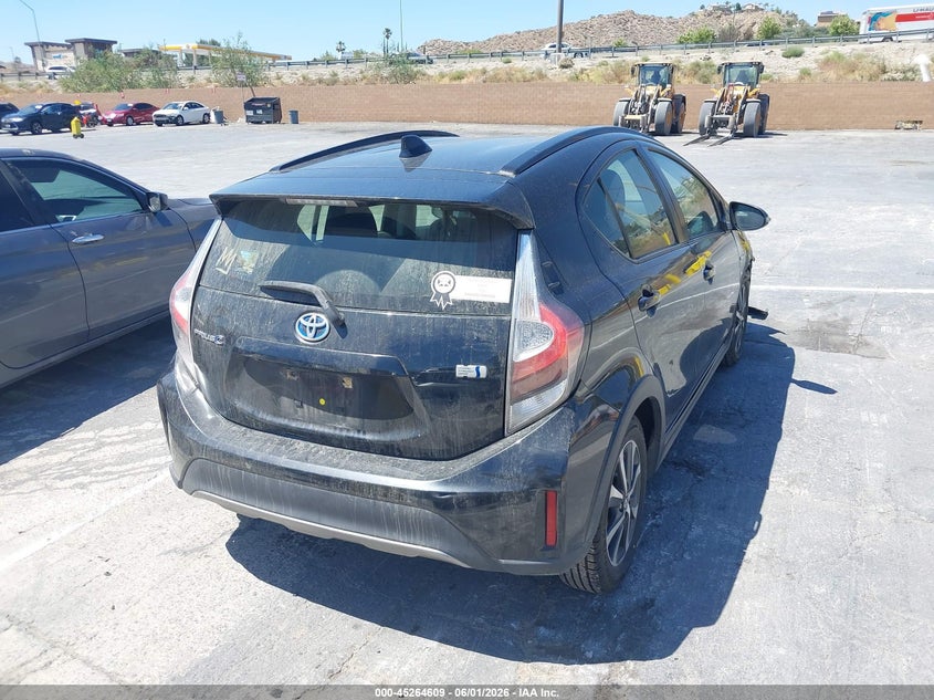 2018 Toyota Prius c VIN JTDKDTB31J1601709 IAAI salvage auction — RIGHT FRONT, Clear (Wisconsin), sold $3,875 on 2026-07-29 (photo 4)