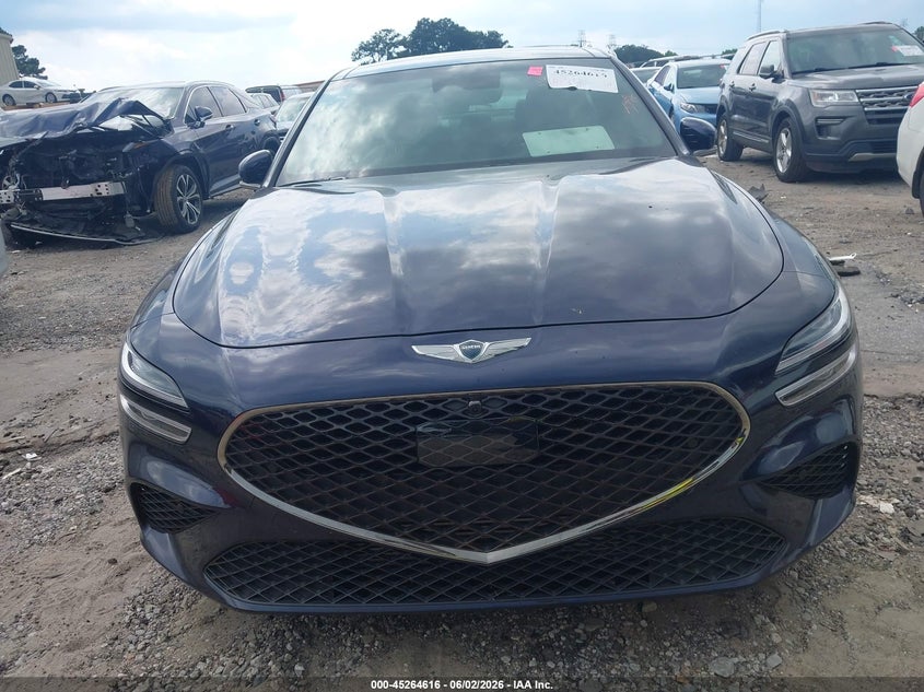 2023 Genesis G70 VIN KMTG54TE9PU117949 IAAI salvage auction — FRONT END, Salvage Title, sold $11,700 on 2026-08-26 (photo 6)
