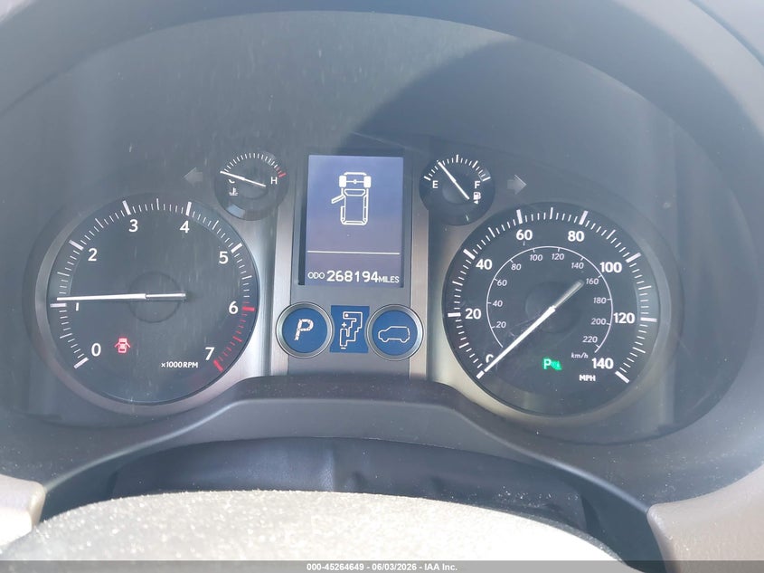 2010 Lexus Gx 460 VIN JTJBM7FX1A5016509 IAAI salvage auction — HAIL, Salvage (Minnesota), sold $8,500 on 2026-07-20 (photo 7)