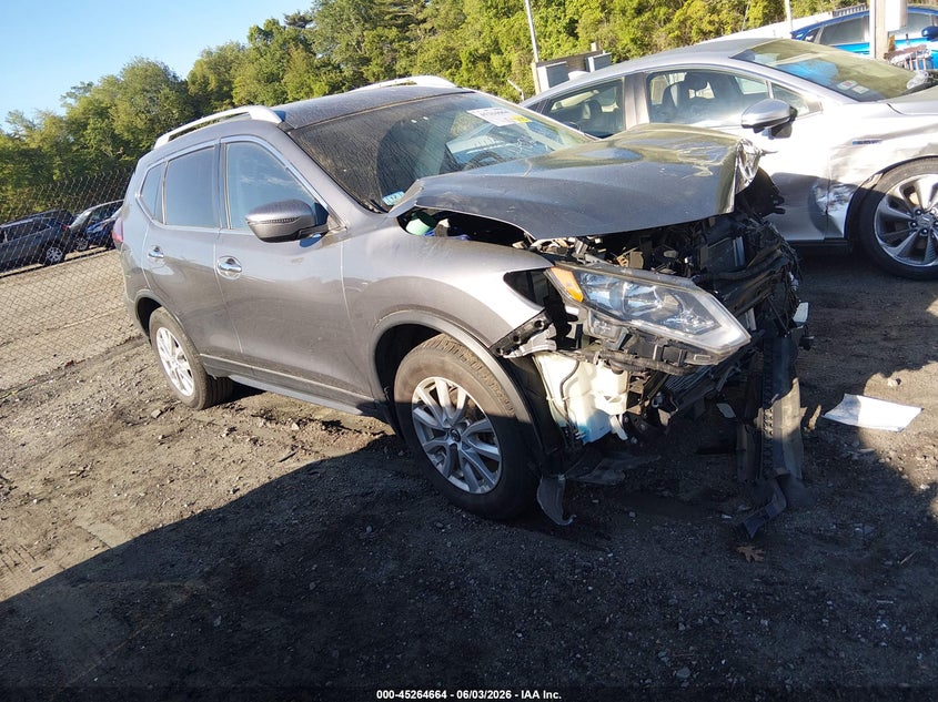 2018 Nissan Rogue VIN KNMAT2MV5JP609624 IAAI salvage auction — FRONT END, Salvage Title, sold $25 on 2026-07-28 (photo 1)
