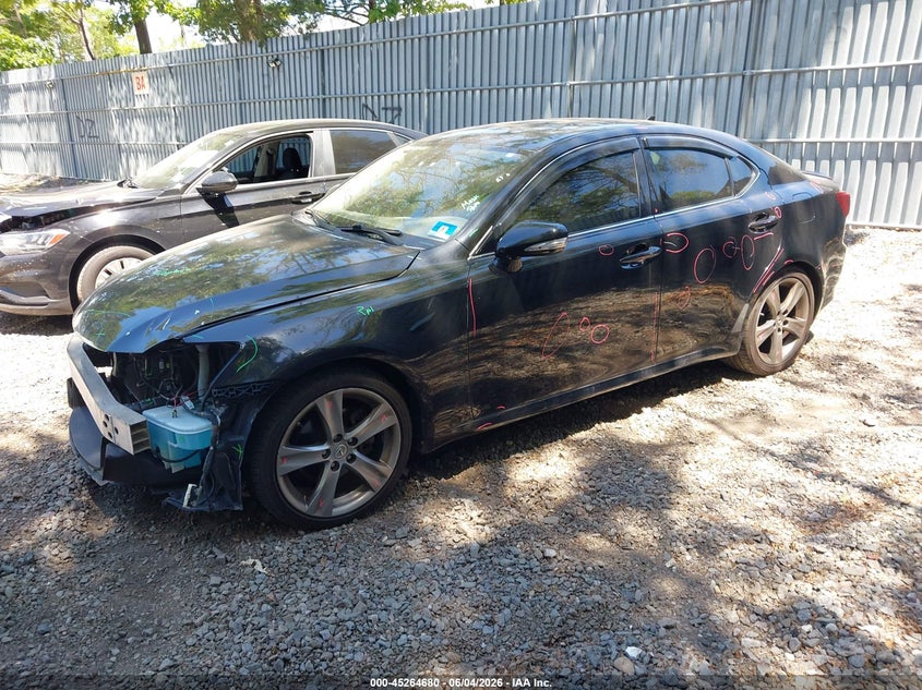 2011 Lexus Is VIN JTHBF5C23B5136936 IAAI salvage auction — FRONT END, Salvage (New Jersey), sold $925 on 2026-09-07 (photo 2)