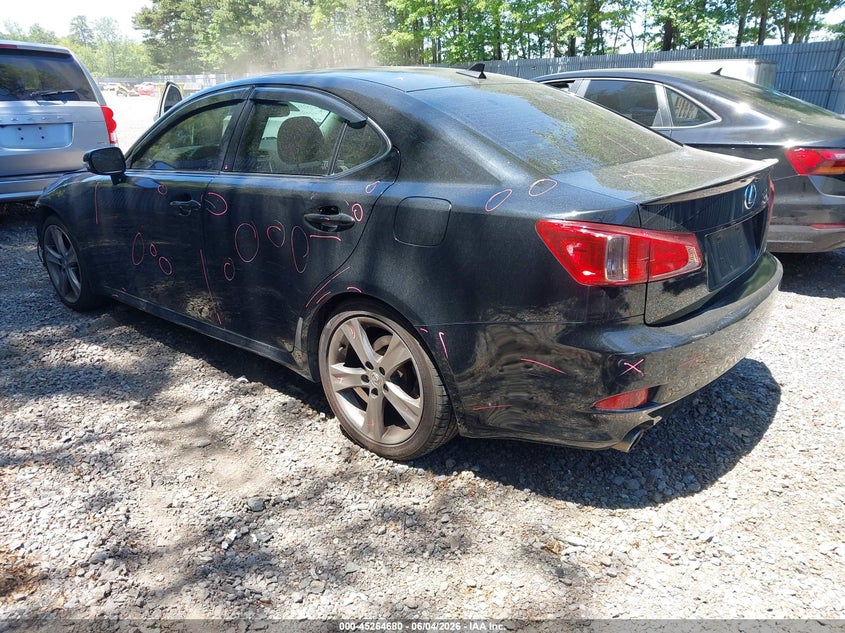 2011 Lexus Is VIN JTHBF5C23B5136936 IAAI salvage auction — FRONT END, Salvage (New Jersey), sold $925 on 2026-09-07 (photo 3)