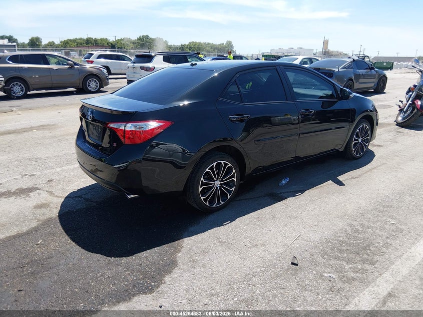 2014 Toyota Corolla VIN 5YFBURHE1EP115785 IAAI salvage auction — HAIL, Salvage Title, sold $3,250 on 2026-07-14 (photo 4)