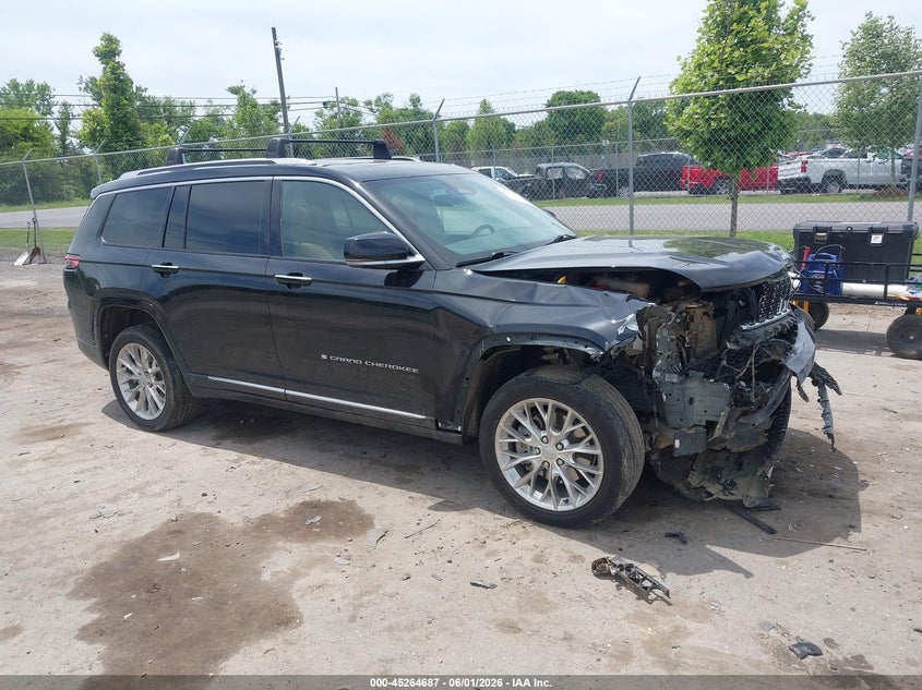 2021 Jeep VIN 1C4RJKET8M8143725 IAAI salvage auction — FRONT END, Salvage (Virginia), sold $8,600 on 2026-07-31 (photo 1)