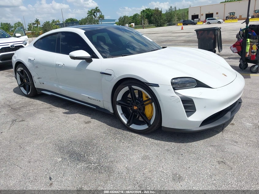 2020 Porsche Taycan VIN WP0AB2Y15LSA50153 IAAI salvage auction — SIDE, Salvage Title, sold $21,900 on 2026-08-09 (photo 1)