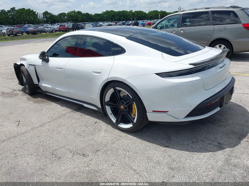2020 Porsche Taycan VIN WP0AB2Y15LSA50153 IAAI salvage auction — SIDE, Salvage Title, sold $21,900 on 2026-08-09 (photo 3)